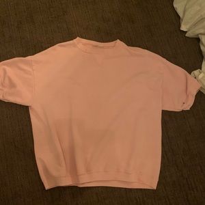 pink oversized sweater tee